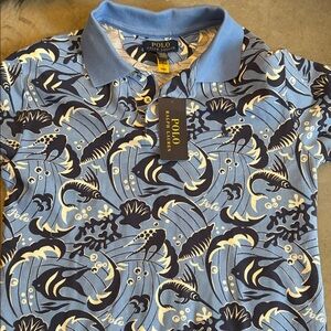 Polo by Ralph Lauren Blue Patterned Boy Shirt